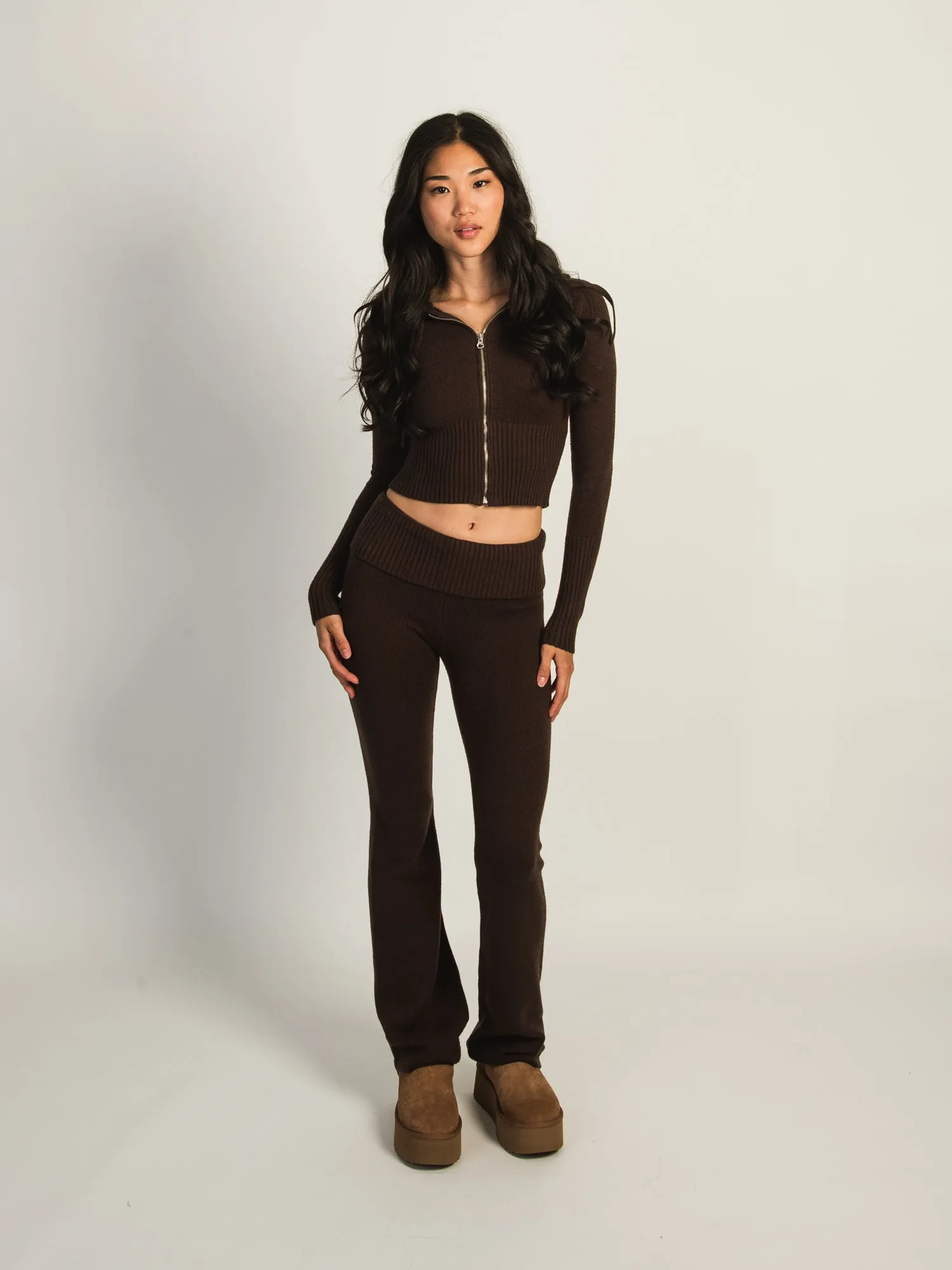 HARLOW BROOKE FLARE PANT - CHOCOLATE sold by Boathouse product image thumbnail 2