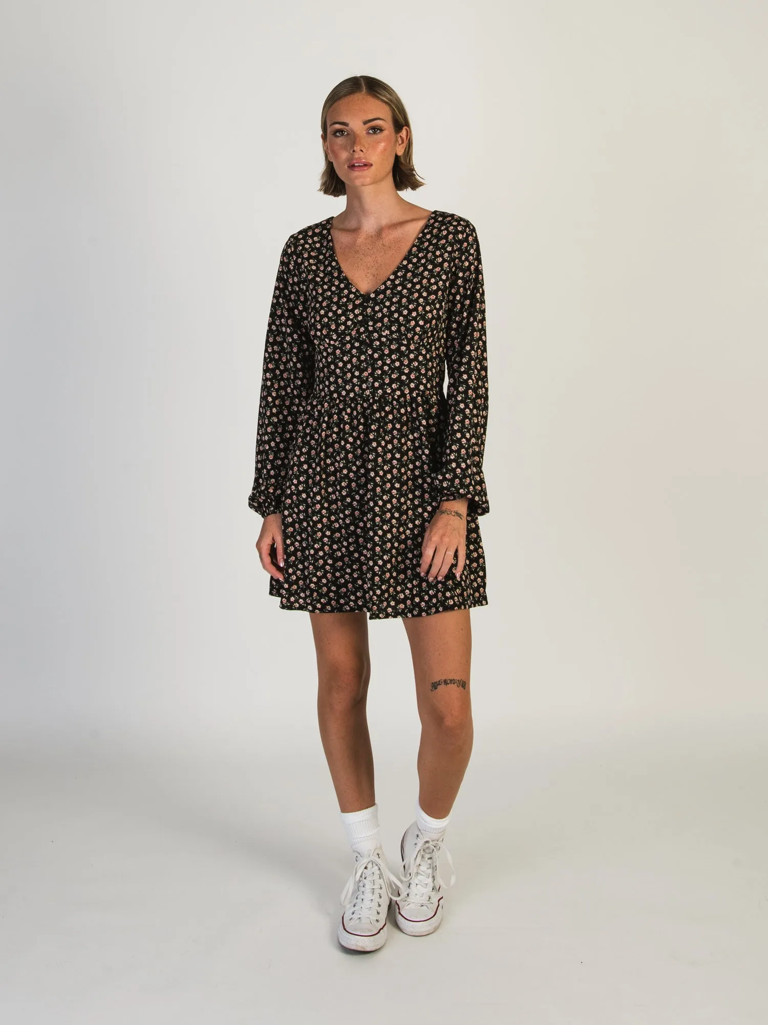 DAISY STREET LTD MINI BUTTON LONG SLEEVE SMOCK DRESS - CLEARANCE sold by Boathouse product image thumbnail 2