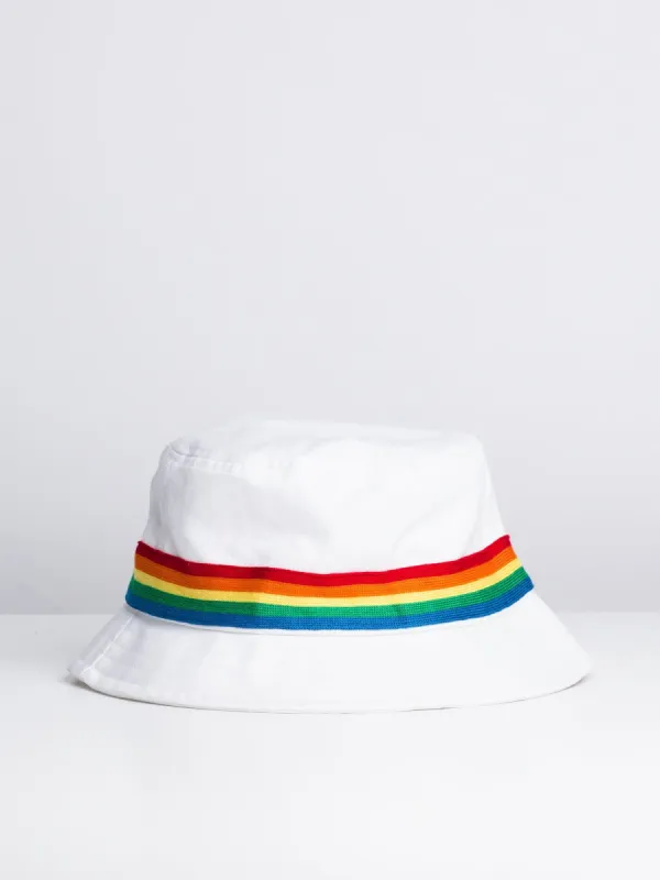 RASTA BUCKET HAT - WHITE - CLEARANCE sold by Boathouse