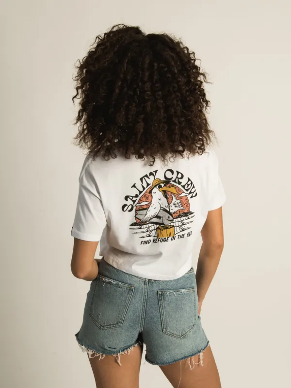 SALTY CREW GONE FISHIN CROP T-SHIRT sold by Boathouse