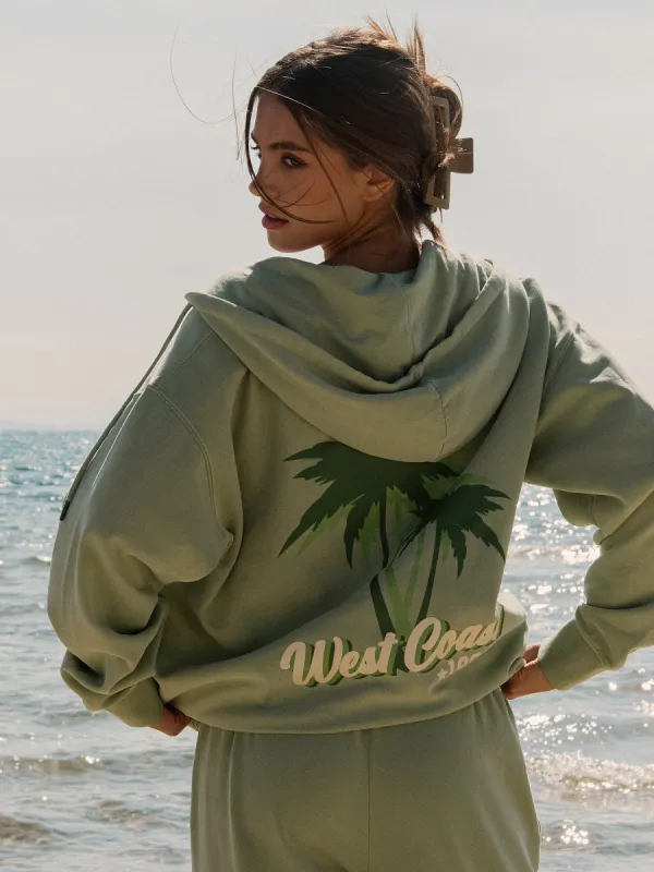 HARLOW MARIAH PRINT ZIP HOODIE - WEST COAST 1989 sold by Boathouse
