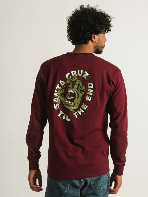 SANTA CRUZ TIL THE END HAND LONG SLEEVE TEE  - CLEARANCE sold by Boathouse
