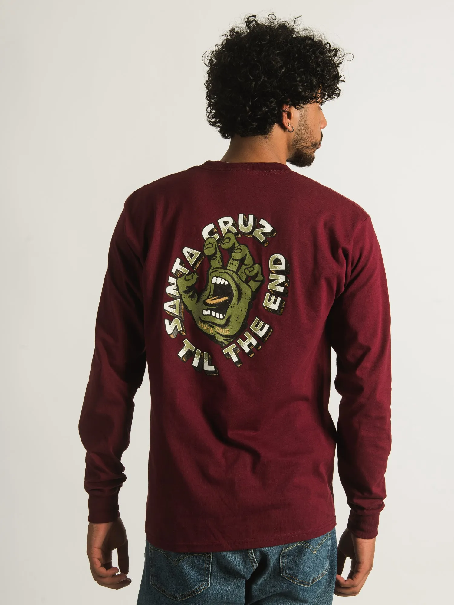 SANTA CRUZ TIL THE END HAND LONG SLEEVE TEE - CLEARANCE sold by Boathouse