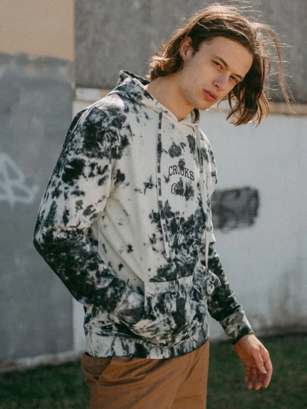 CROOKS & CASTLES C&C TIE DYE EMBROIDERED PULLOVER HOODIE - CLEARANCE sold by Boathouse