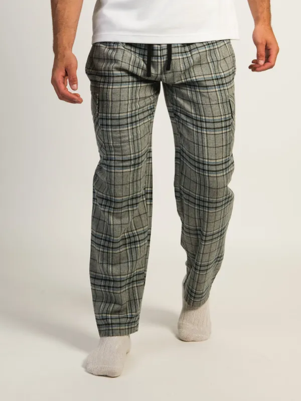 KOLBY THOMAS CARGO PLAID PANT - GREY sold by Boathouse