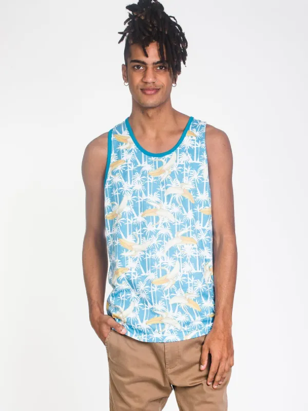 MENS BREAK NOVELTY AOP TANK - CLEARANCE sold by Boathouse