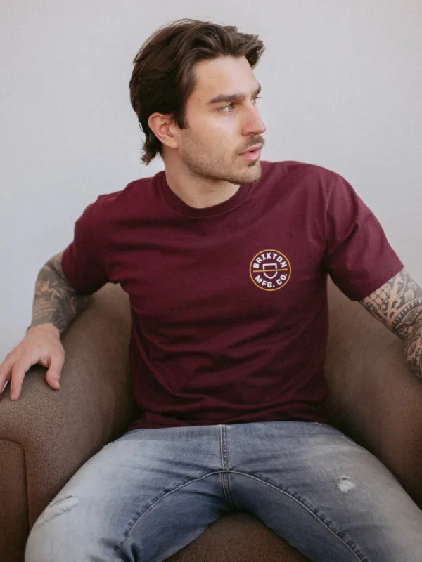 BRIXTON CREST II T-SHIRT  - CLEARANCE sold by Boathouse