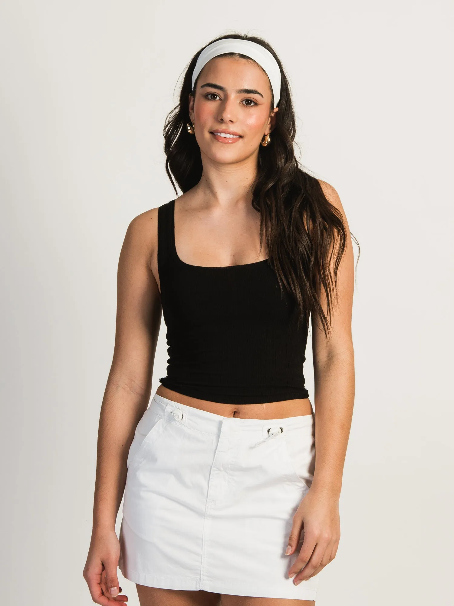HARLOW LUCIE TANK TOP - BLACK - CLEARANCE sold by Boathouse