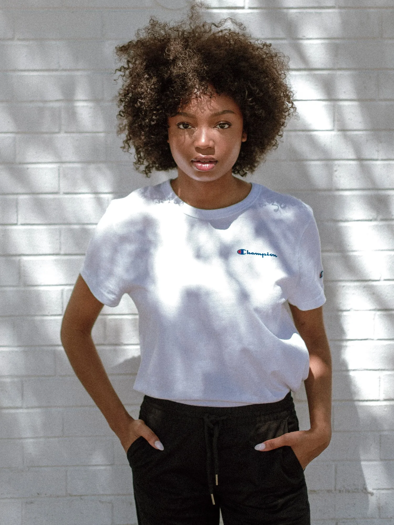 CHAMPION BOYFRIEND SHORT SLEEVE LEFT CHEST EMBROIDERED TEE - CLEARANCE sold by Boathouse