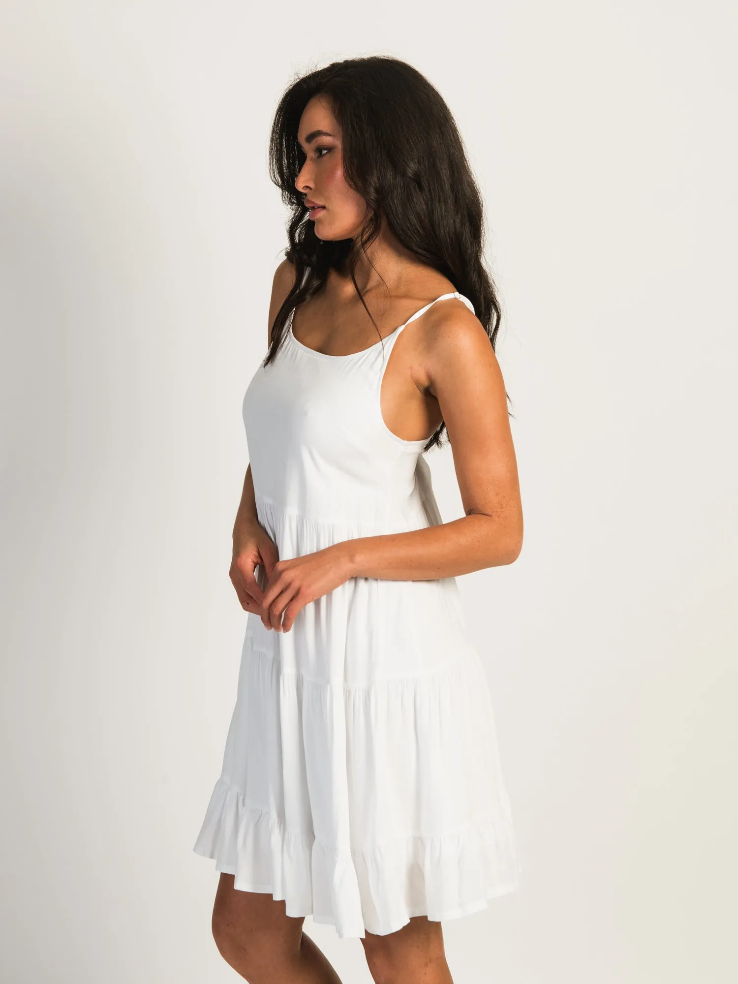HARLOW TIERED LINED DRESS - WHITE - CLEARANCE sold by Boathouse product image thumbnail 3
