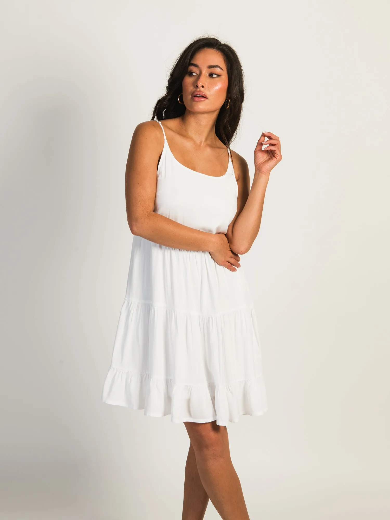 HARLOW TIERED LINED DRESS - WHITE - CLEARANCE sold by Boathouse product image thumbnail 2
