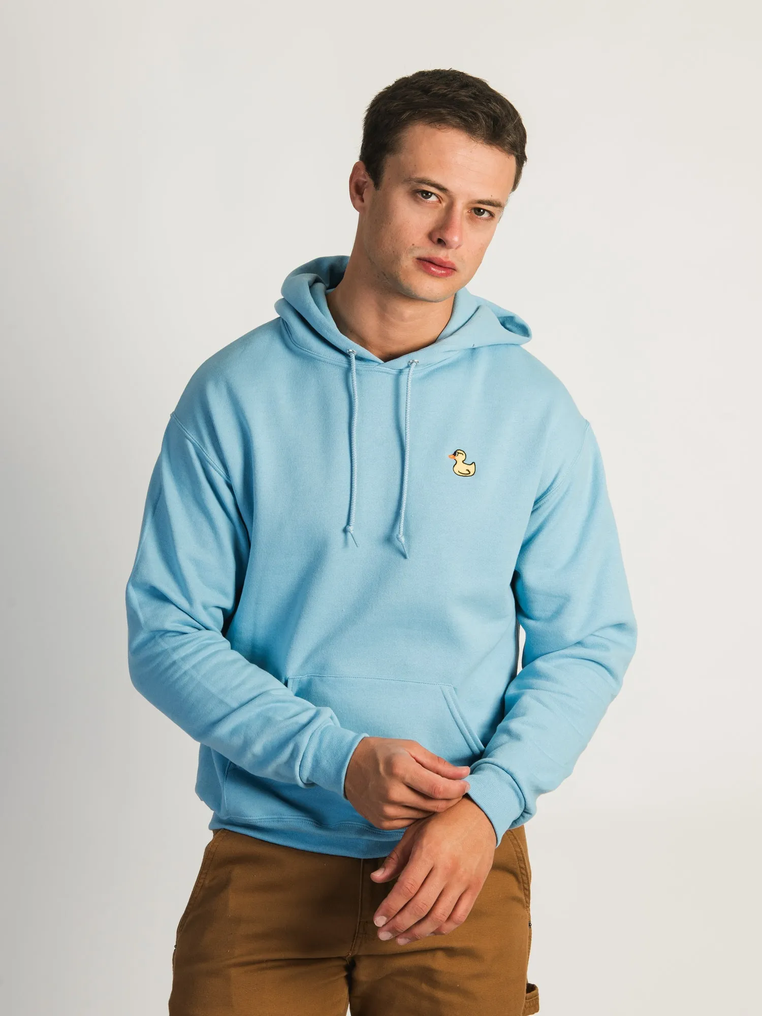 DUCK WITH GLASSES EMBROIDERED HOODIE sold by Boathouse