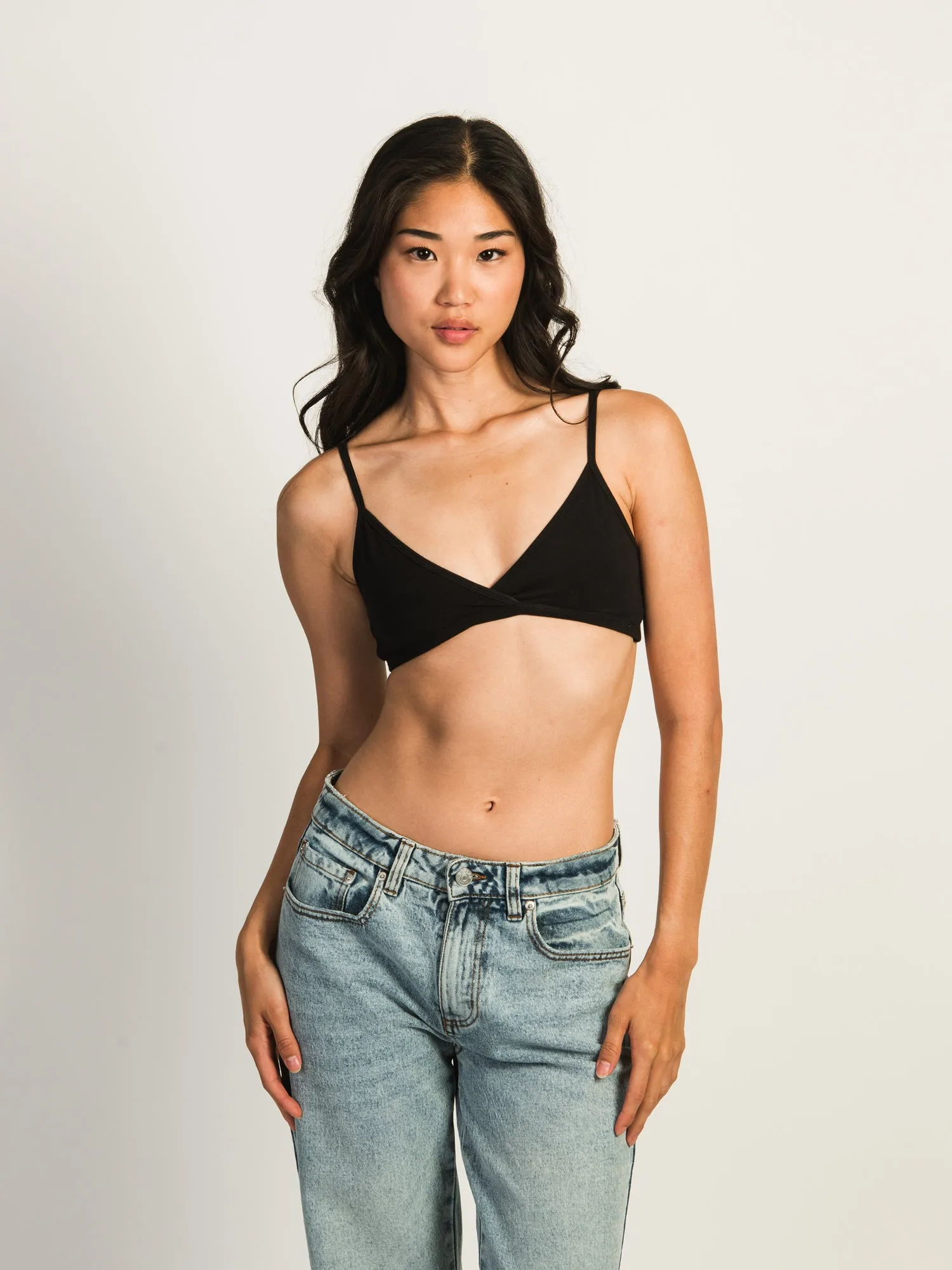 HARLOW CLASSIC TRIANGLE BRALETTE - BLACK sold by Boathouse
