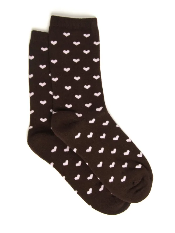 SCOUT & TRAIL HEART PRINT SOCK sold by Boathouse