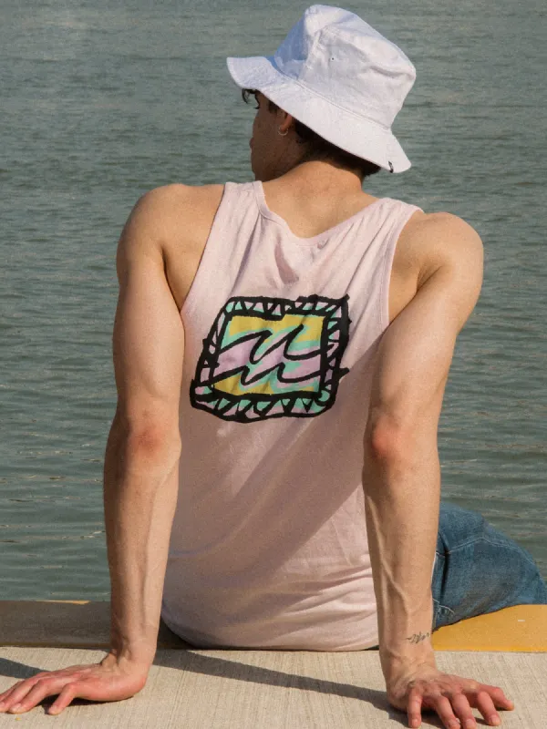 BILLABONG CRAYON WAVE TANK TOP sold by Boathouse