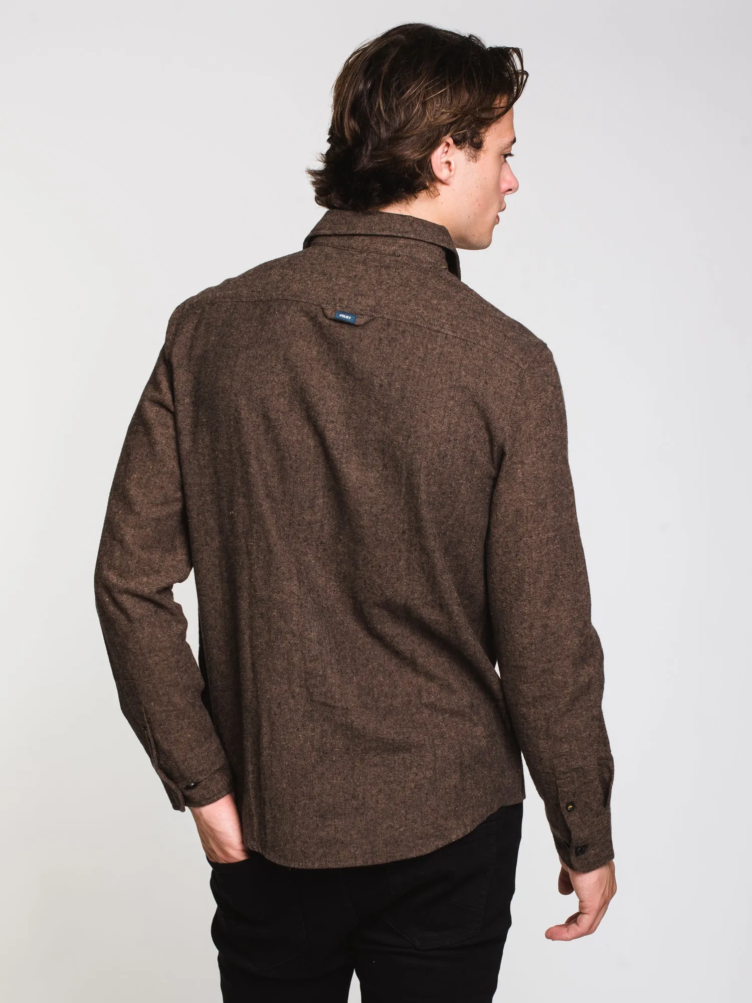 MENS HERRINGBONE BUTTON UP - CLEARANCE sold by Boathouse product image thumbnail 2