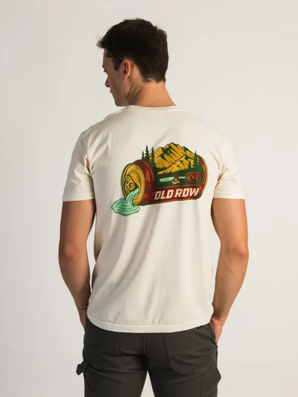 OLD ROW BEER CAN MOUNTAIN T-SHIRT sold by Boathouse