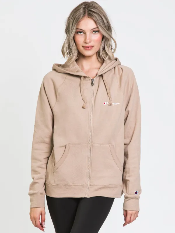 CHAMPION POWERBLEND FULLZIP SCRIPT HOODIE - CLEARANCE sold by Boathouse