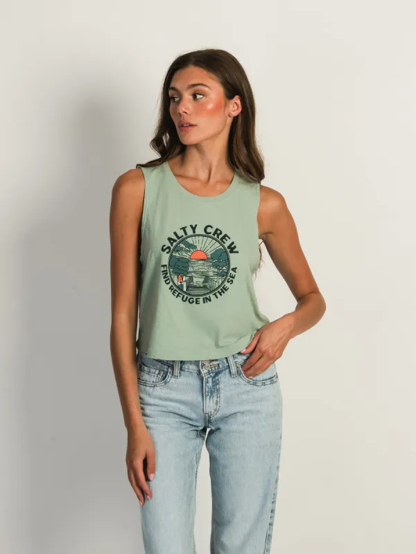 SALTY CREW BEACH BREAK CROPPED TANK TOP sold by Boathouse