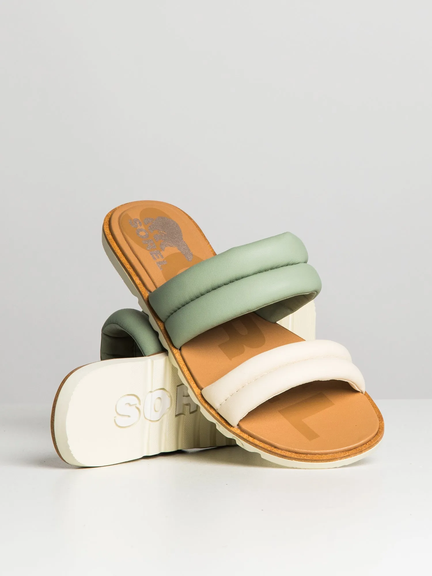 WOMENS SOREL ELLA II PUFF SLIDE SAFARI - CLEARANCE sold by Boathouse product image thumbnail 2
