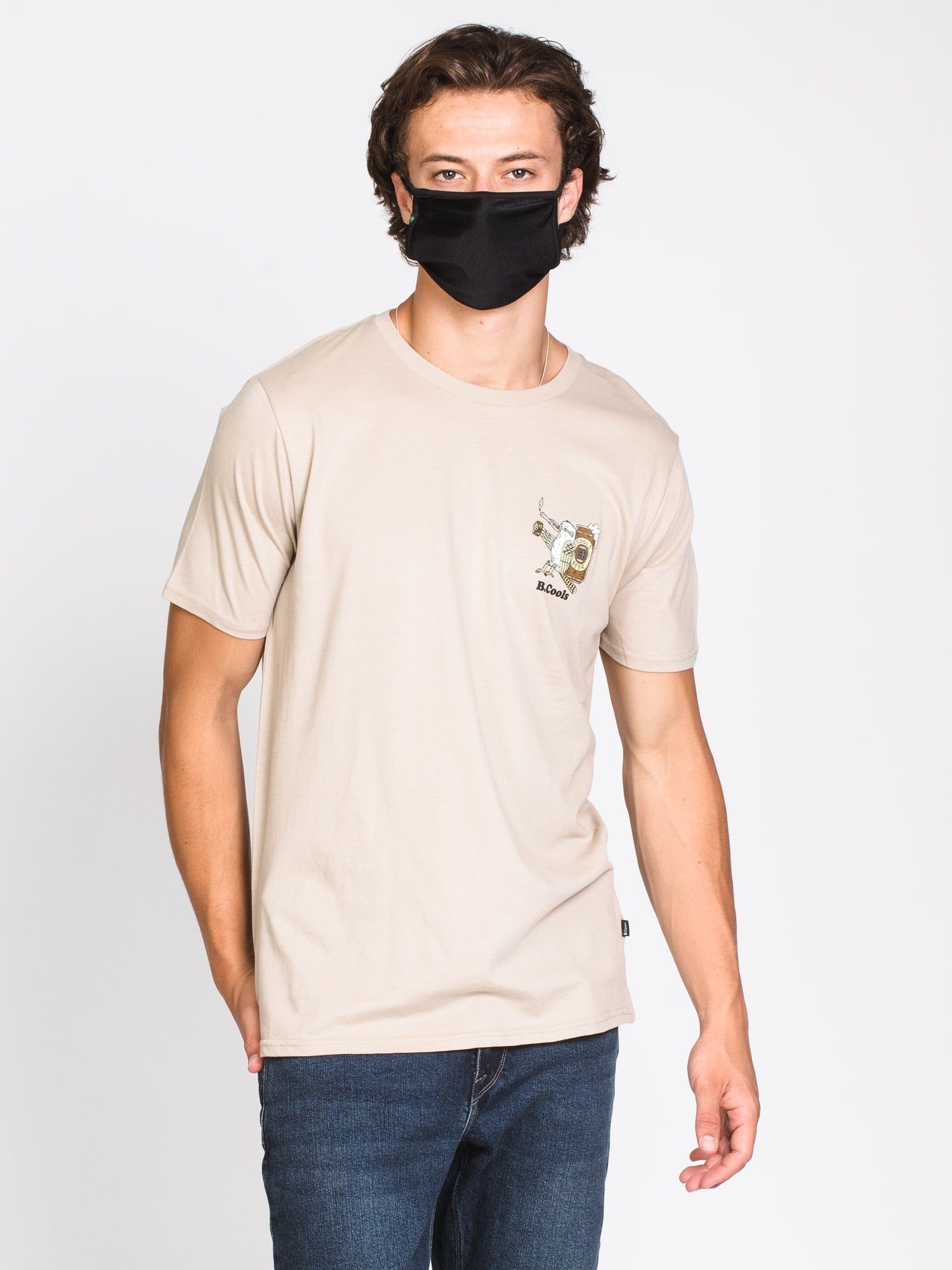 MENS COOLS BEER SHORT SLEEVE T-SHIRT - CREAM - CLEARANCE sold by Boathouse