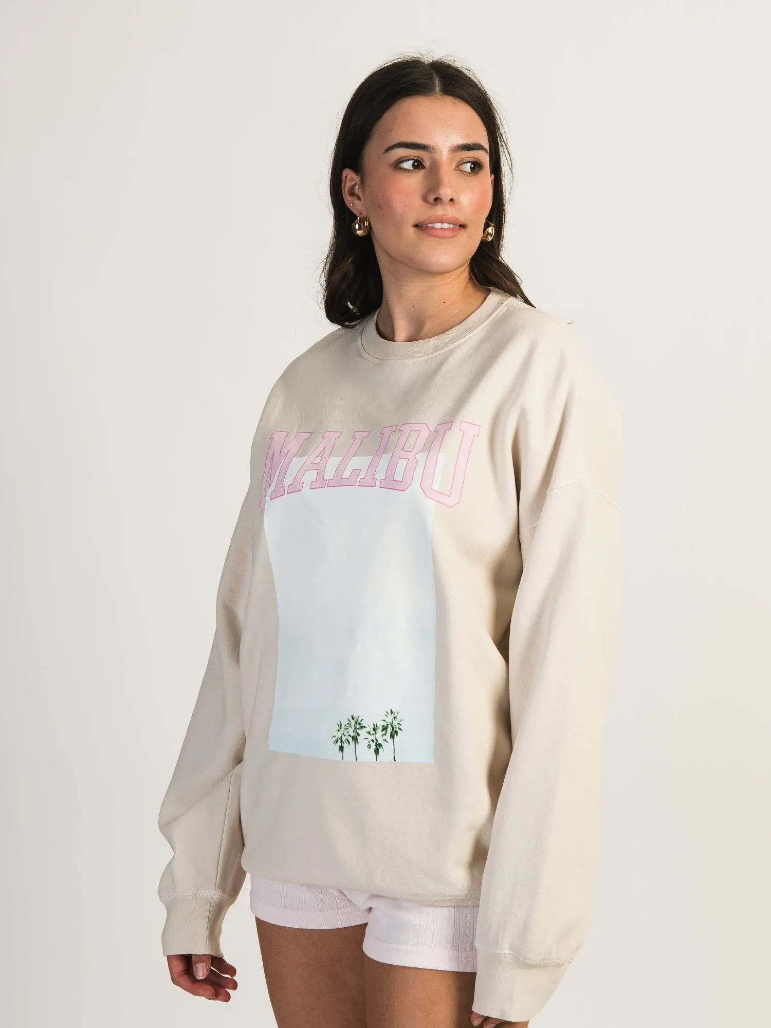 HARLOW MICHELLE PRINT CREWNECK - MALIBU - CLEARANCE sold by Boathouse product image thumbnail 2