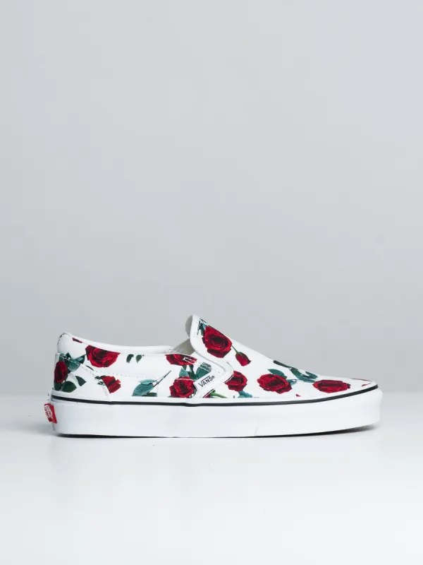 WOMENS VANS CL SLIP ON - RED ROSE/WHITE - CLEARANCE sold by Boathouse