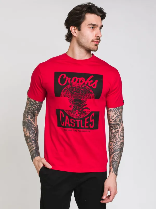 CROOKS & CASTLES MAD KLEPTO T-SHIRT  - CLEARANCE sold by Boathouse