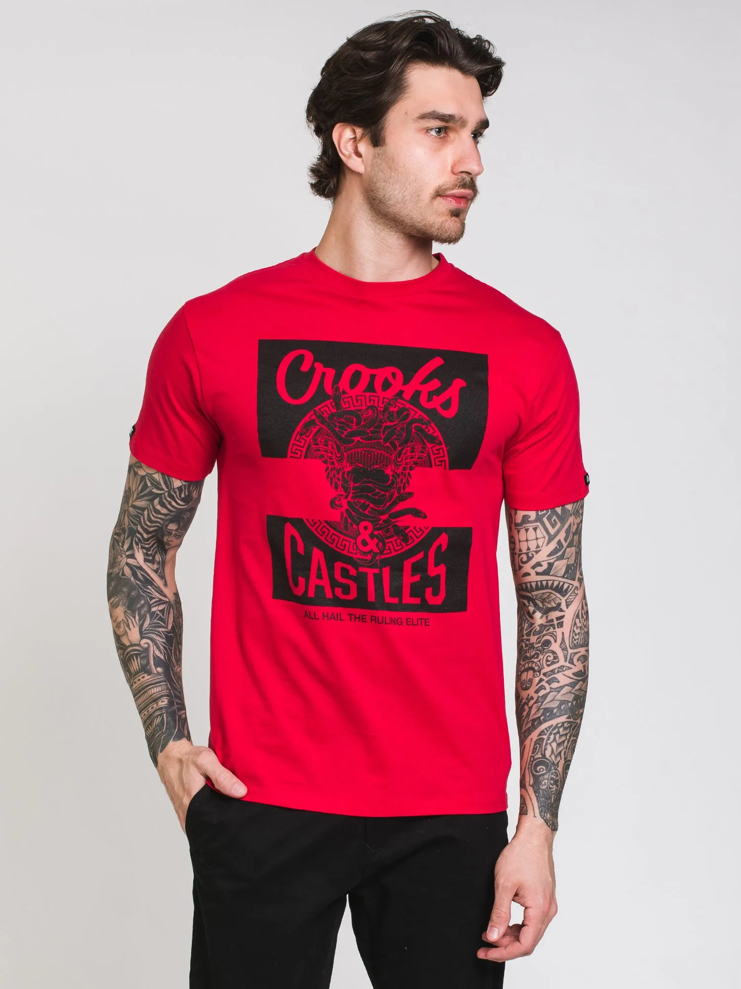 CROOKS & CASTLES MAD KLEPTO T-SHIRT - CLEARANCE sold by Boathouse