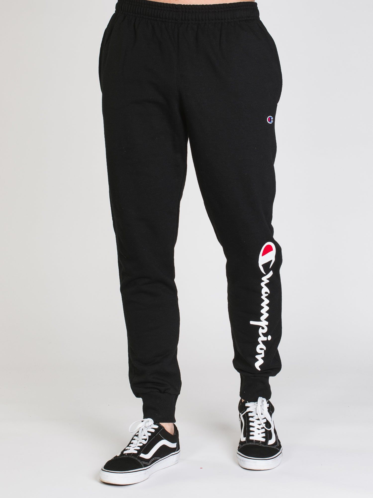 CHAMPION POWERBLEND GRAPHIC SCRIPT JOGGER - CLEARANCE sold by Boathouse