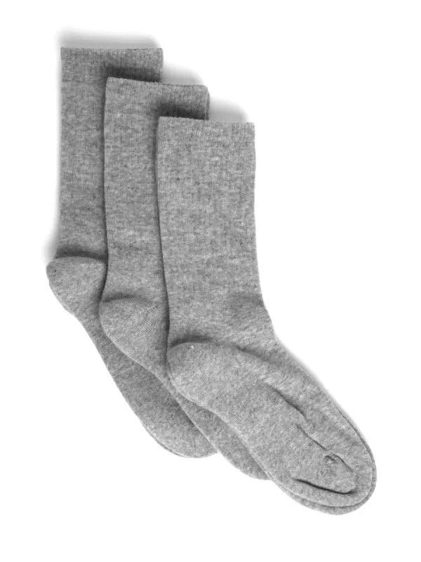 MIDCALF SOCK 3 PACK SOCKS - GREY sold by Boathouse