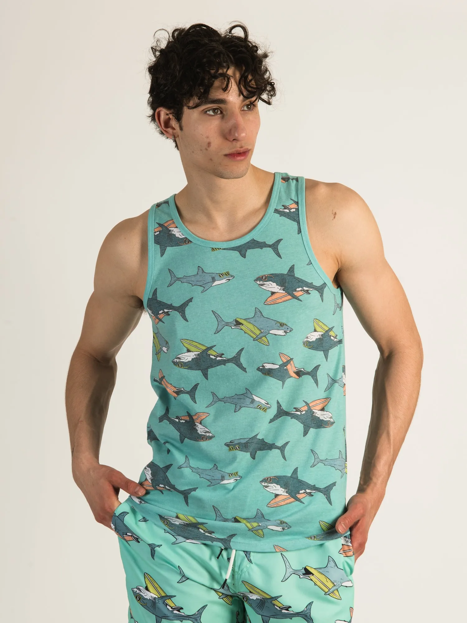 ISLAND HAZE SURFING SHARK TANK TOP - CLEARANCE sold by Boathouse