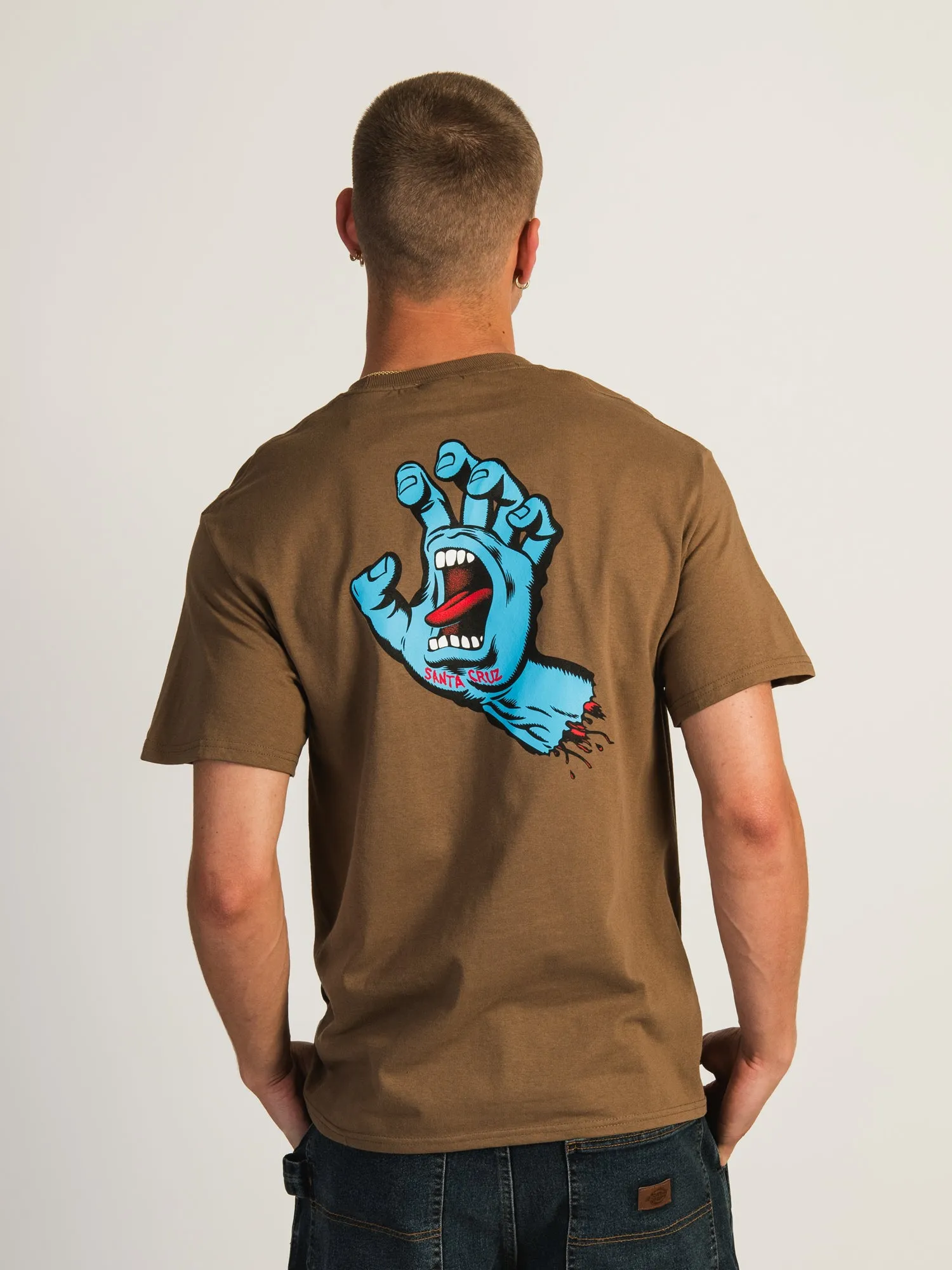 SANTA CRUZ SCREAMING HAND SHORT SLEEVE HEAVYWEIGHT T-SHIRT - CLEARANCE sold by Boathouse