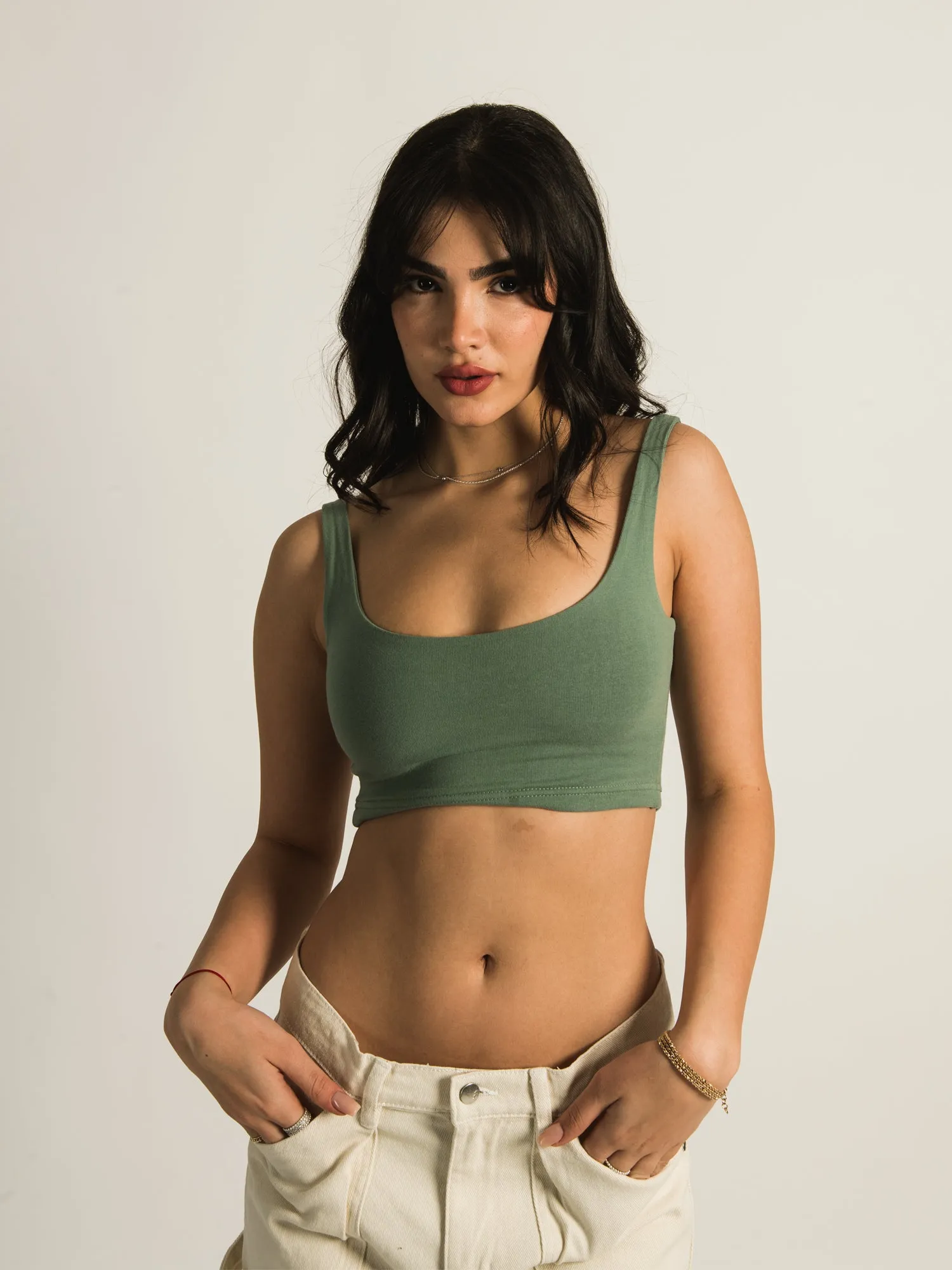 HARLOW MIA CROPPED TANK TOP - CLEARANCE sold by Boathouse