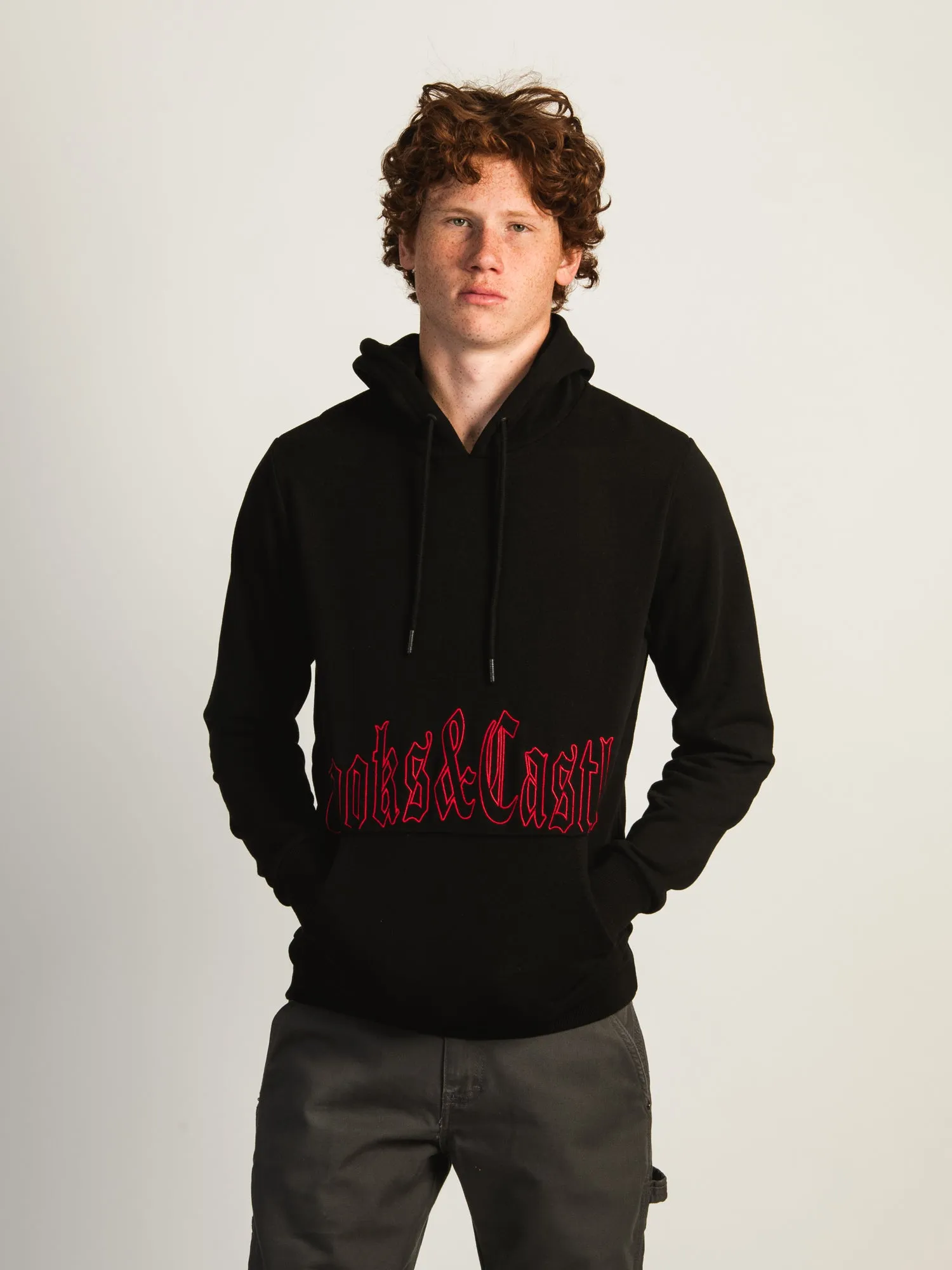 CROOKS & CASTLES GOTHIC EMBROIDERED PULLOVER HOODIE sold by Boathouse