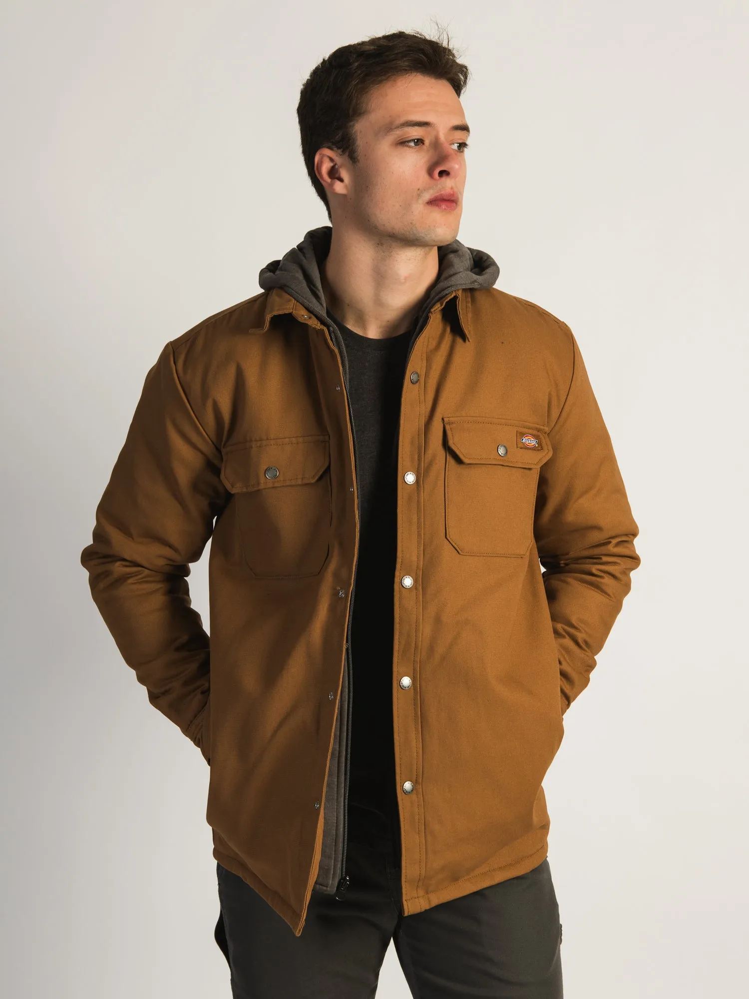 DICKIES FLEECE HOOD DUCK SHIRT JACKET sold by Boathouse product image thumbnail 3