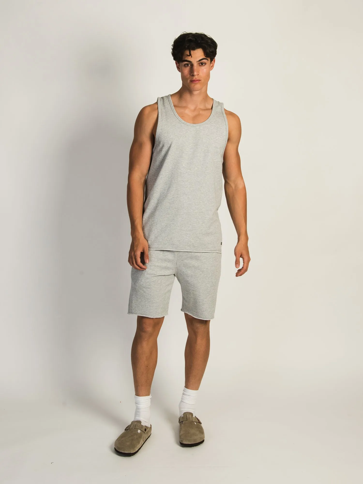 KOLBY GARMENT DYE FR TERRY MELANGE JOG SHORT - GREY MELANGE sold by Boathouse product image thumbnail 2