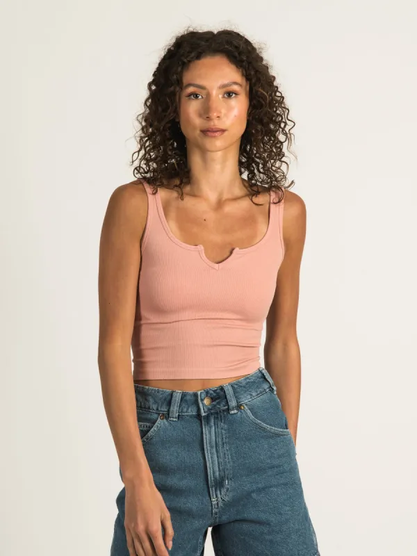 DYNAMIC RIB CENTER CUT CROP TANK  - CLEARANCE sold by Boathouse