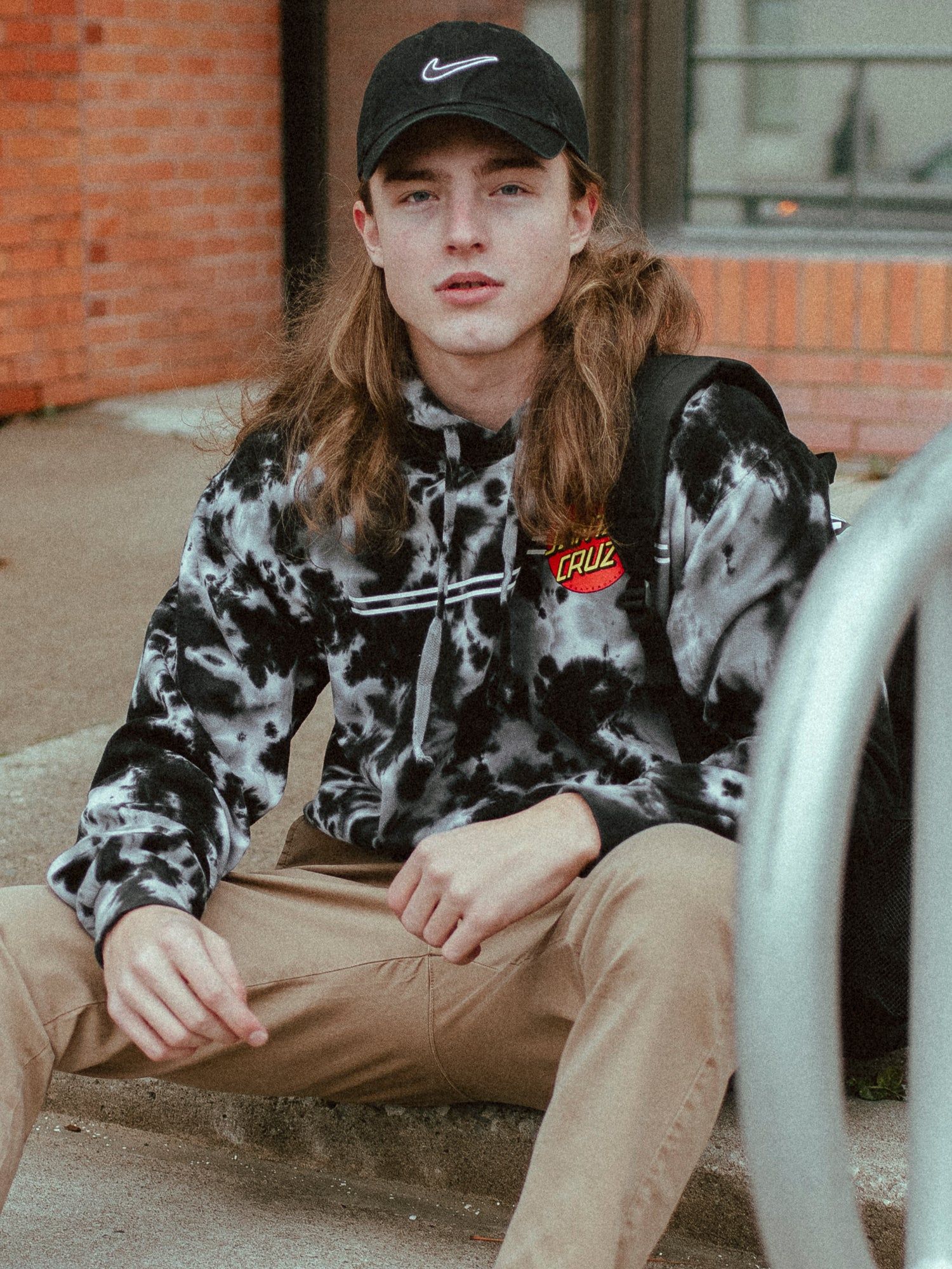 SANTA CRUZ CLASSIC DOT TIE DYE PULLOVER HOODIE - CLEARANCE sold by Boathouse