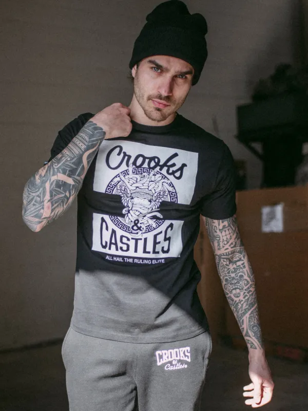 CROOKS & CASTLES MAD KLEPTO T-SHIRT  - CLEARANCE sold by Boathouse
