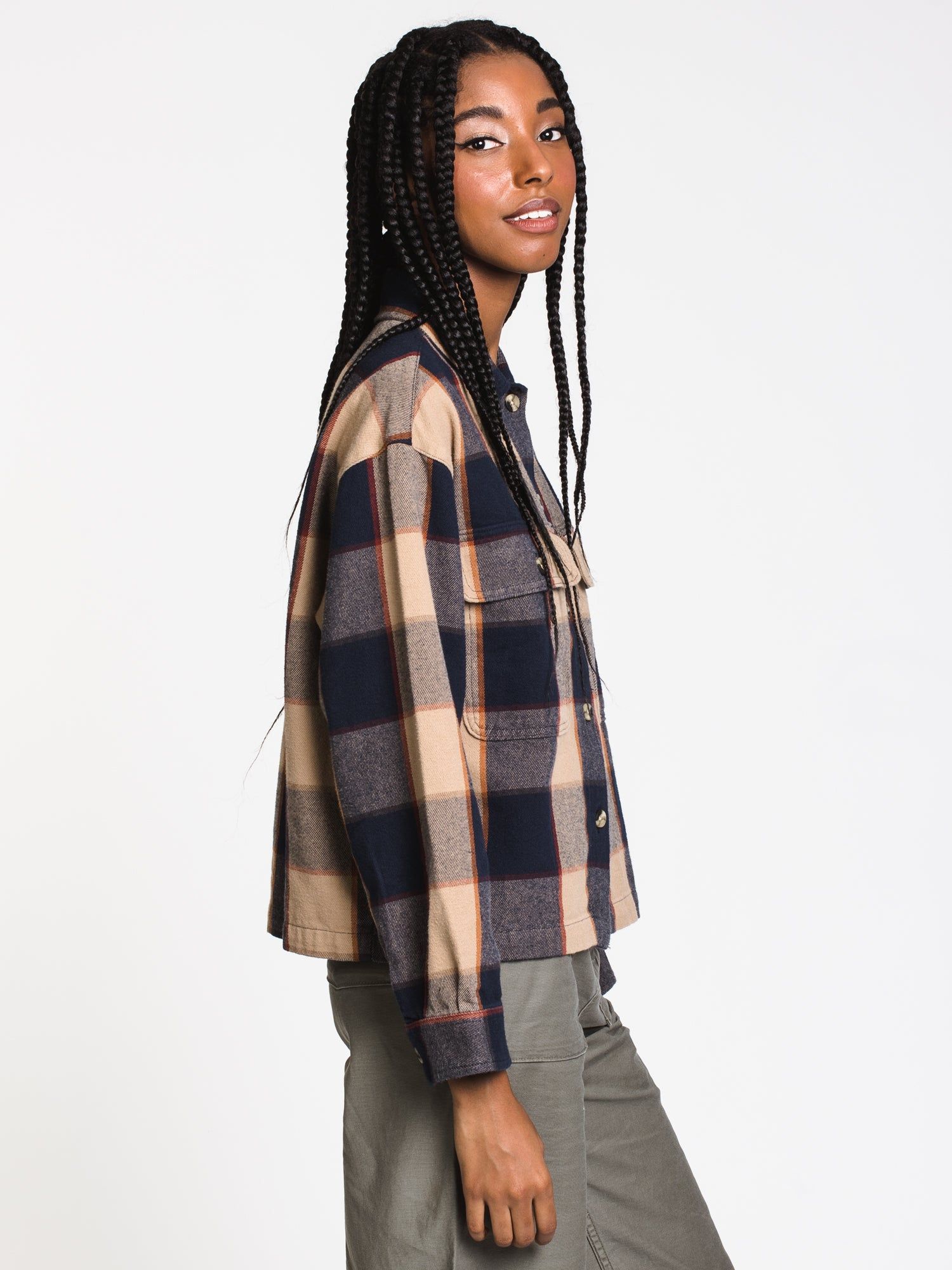 WOMENS BOWERY LONG SLEEVE WOVEN FLANEL - PLAID - CLEARANCE sold by Boathouse product image thumbnail 3