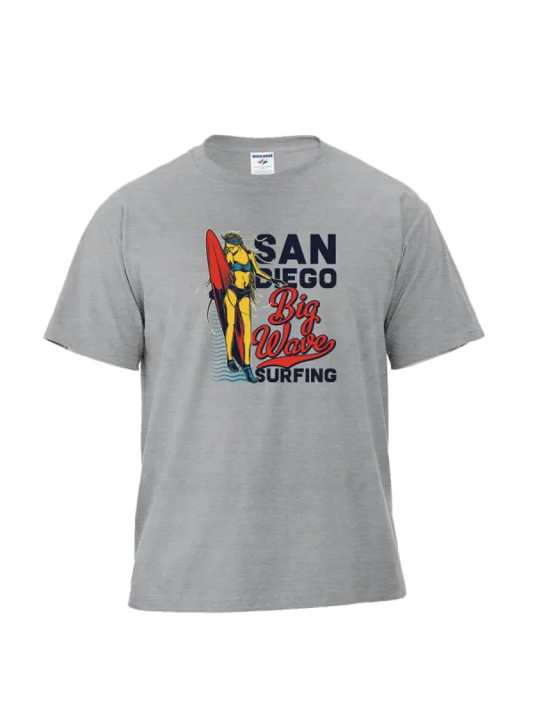 CUSTOMIZE CUSTOM GRAPHIC SURF TEE - GREY - CLEARANCE sold by Boathouse