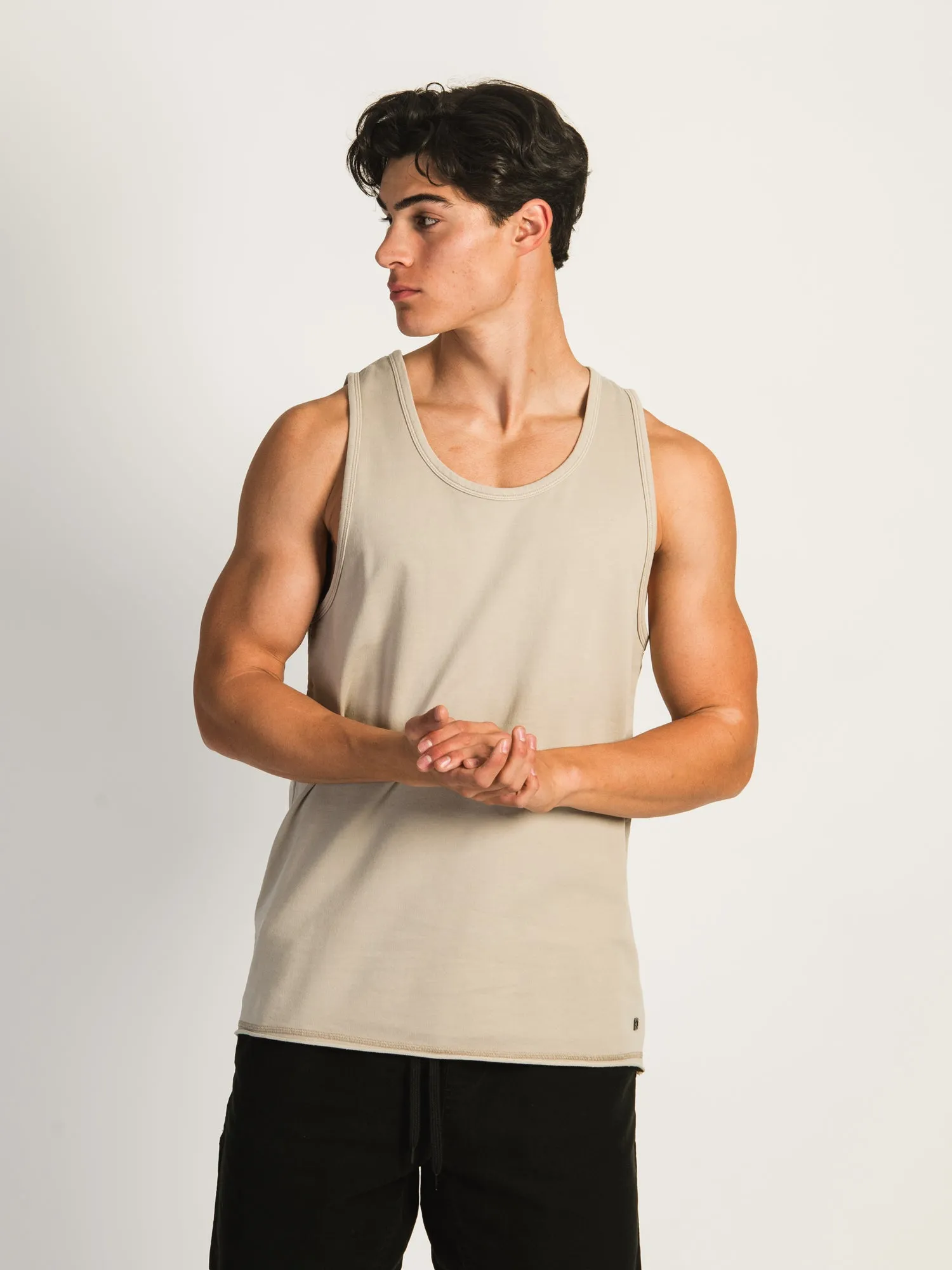 KOLBY RORY FRENCH TERRY TANK - OATMEAL sold by Boathouse