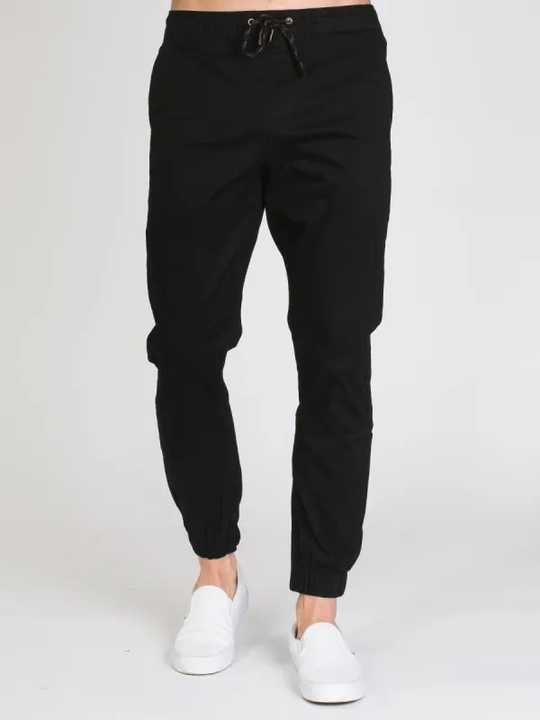 TAINTED CROCKETT RUGBY JOGGER - BLACK - CLEARANCE sold by Boathouse