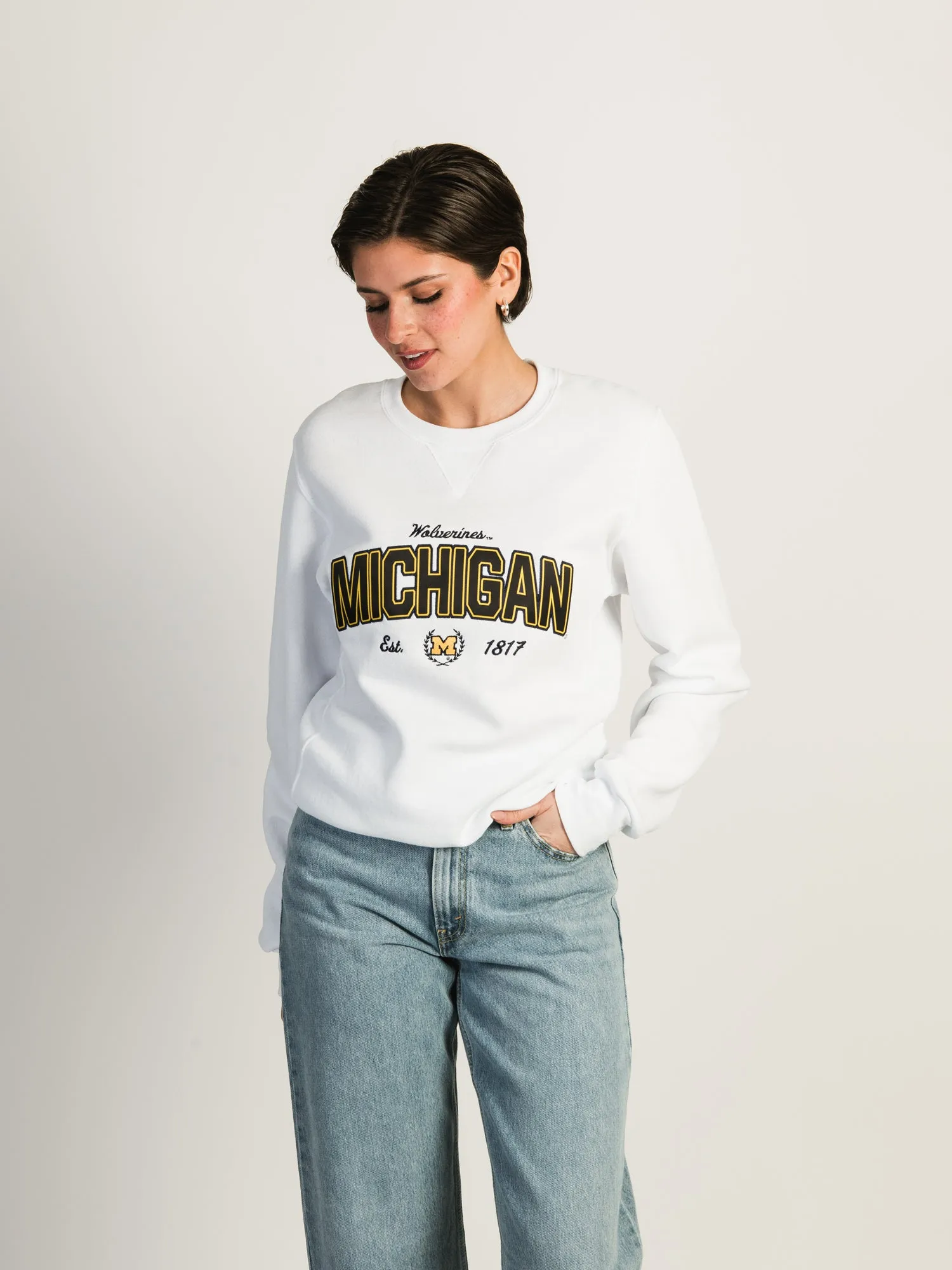 NCAA MICHIGAN CREWNECK sold by Boathouse product image thumbnail 5