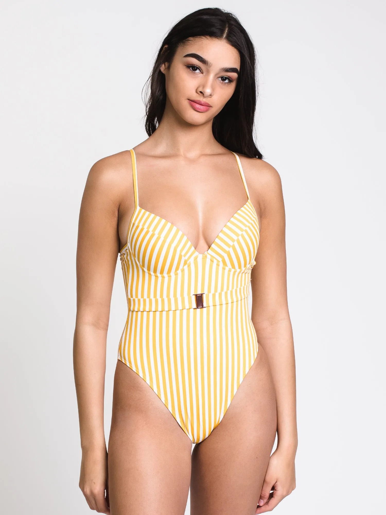GOLDEN GIRL BELTED ONE-PIECE - W/G - CLEARANCE sold by Boathouse product image thumbnail 4