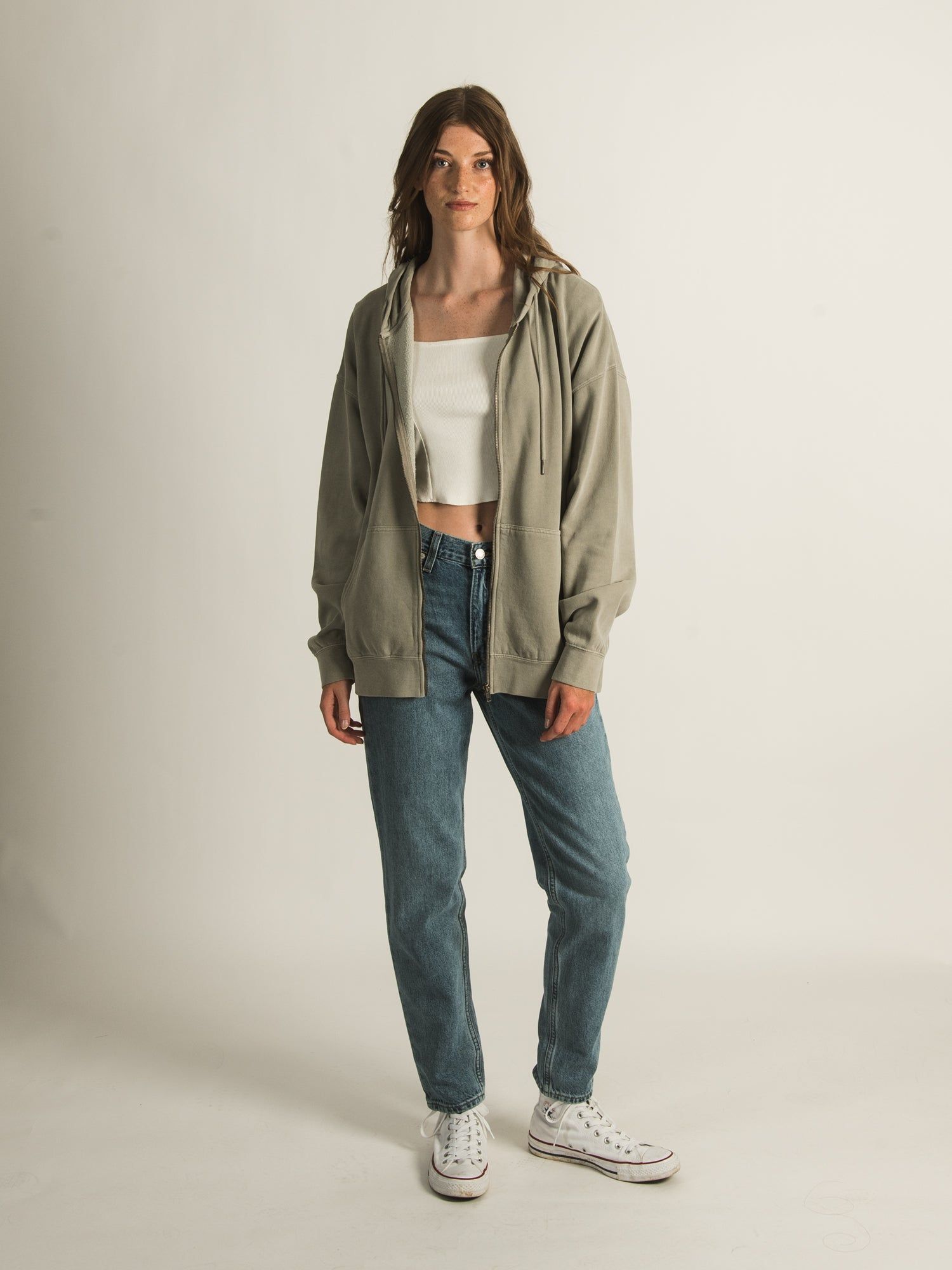 HARLOW MARIAH OVERSIZED ZIP HOODIE - CLEARANCE sold by Boathouse product image thumbnail 2