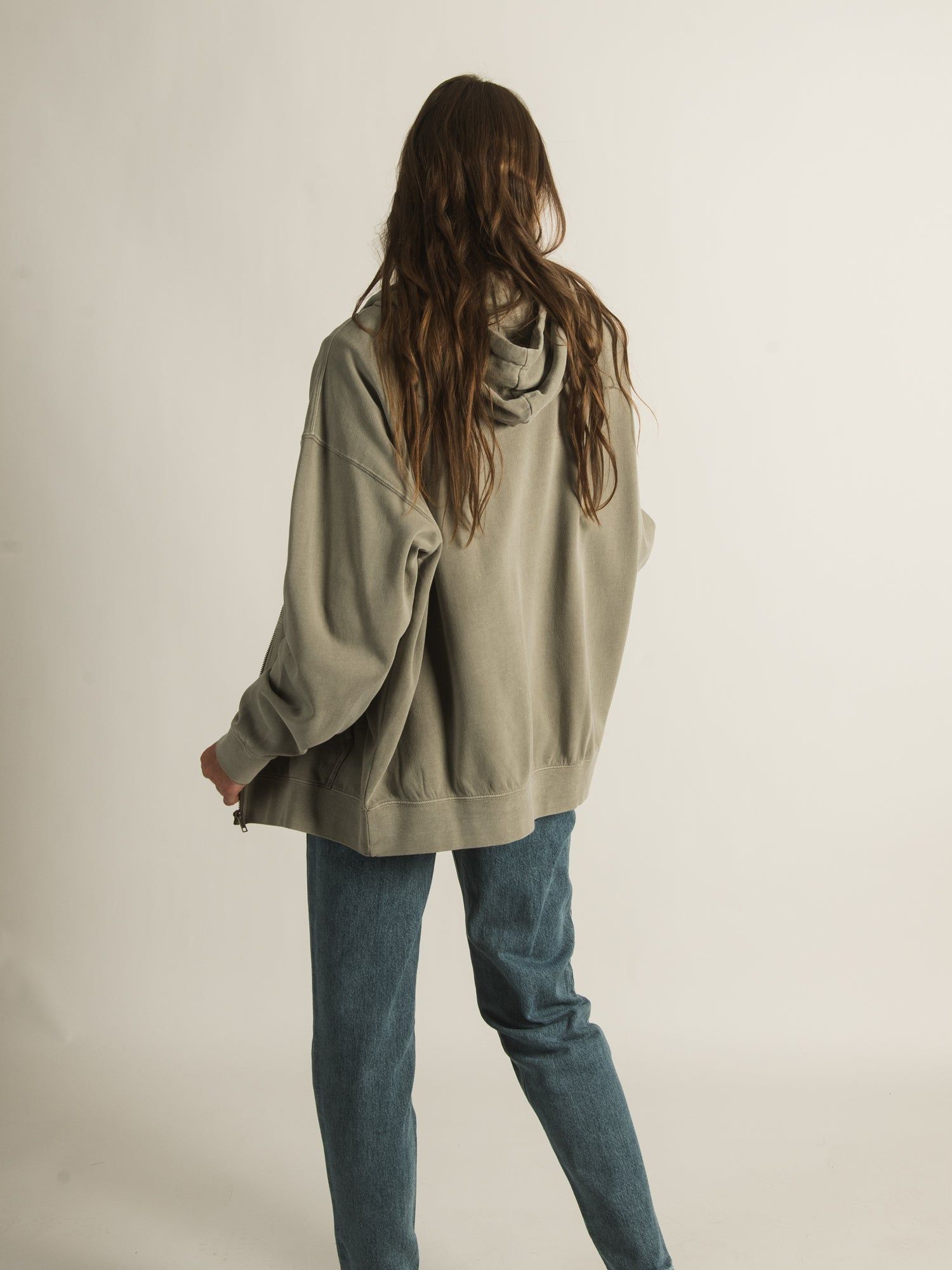 HARLOW MARIAH OVERSIZED ZIP HOODIE - CLEARANCE sold by Boathouse product image thumbnail 4
