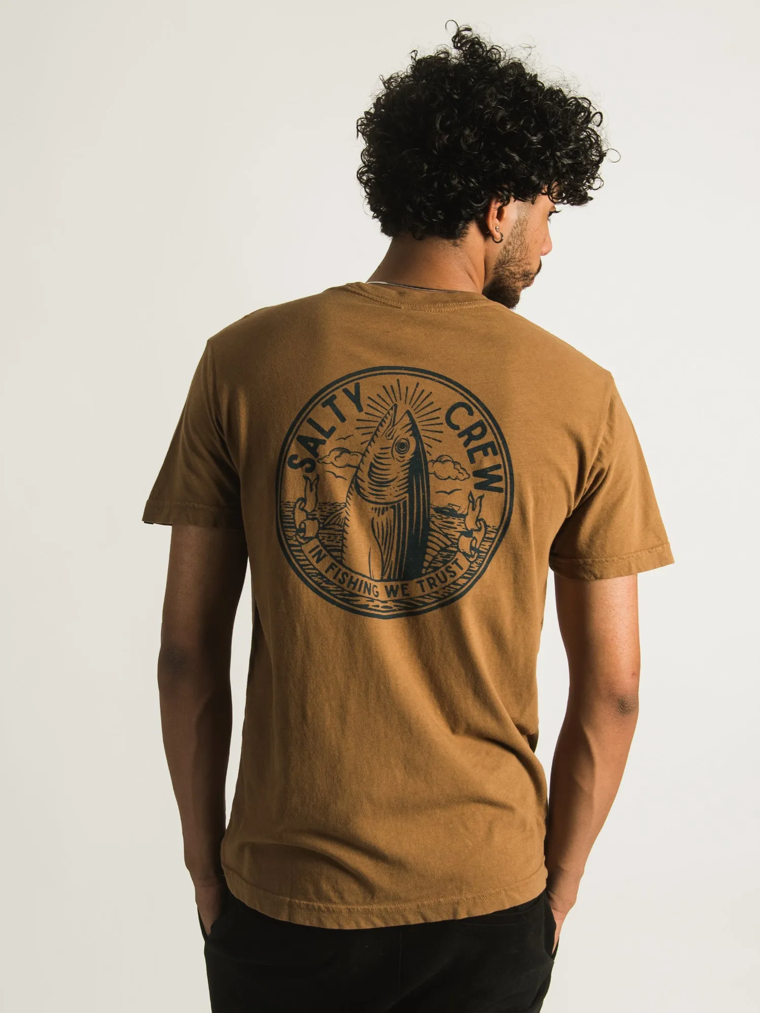 SALTY CREW IN FISHING WE TRUST PREMIUM T-SHIRT sold by Boathouse product image thumbnail 3