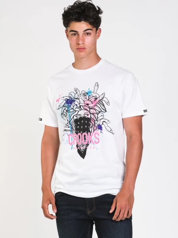 CROOKS & CASTLES SPLATTER MEDUSA T-SHIRT - CLEARANCE made by Boathouse